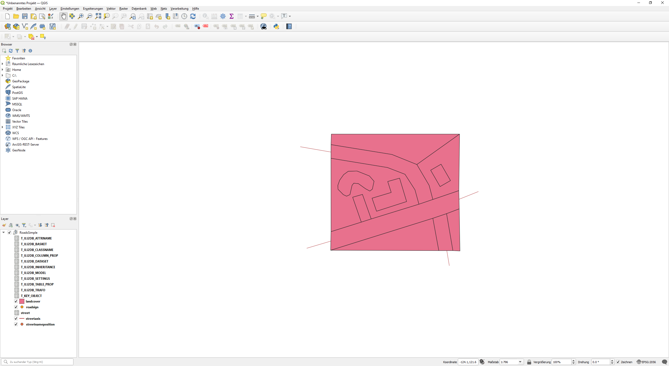 Das Beispiel in QGIS