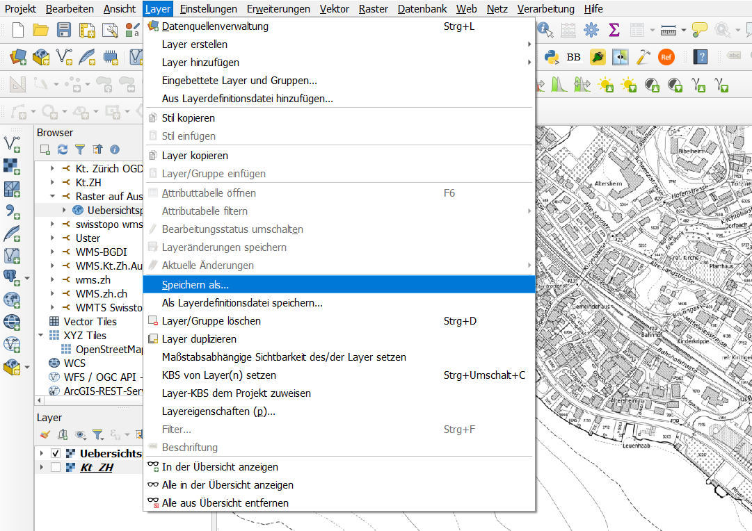 speichern als location