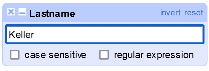 OpenRefine Filter