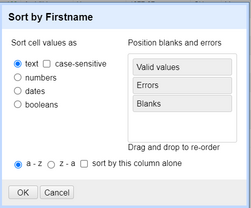 Sortieren nach `Firstname`