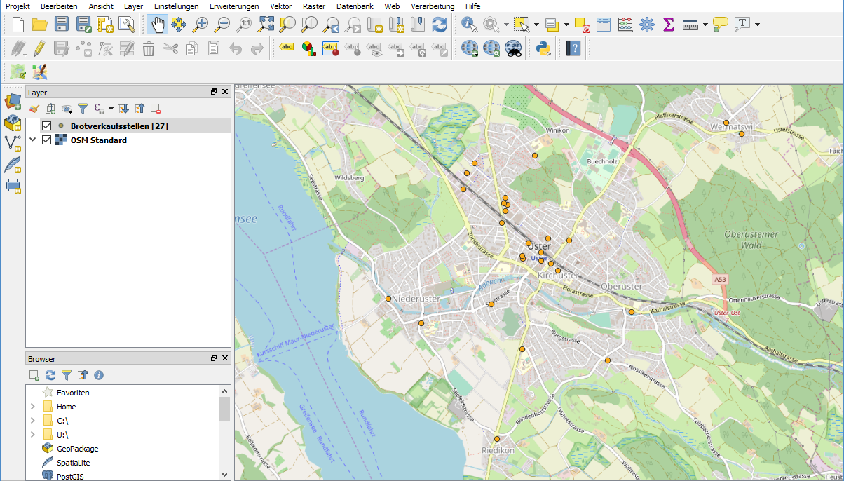 brotverkaufsstellen QGIS