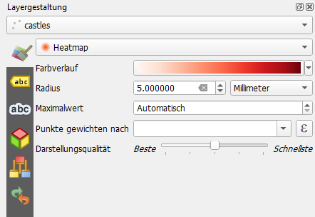 Heatmap generation options