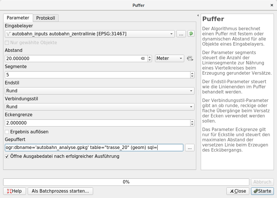 02 qgis puffer dialog